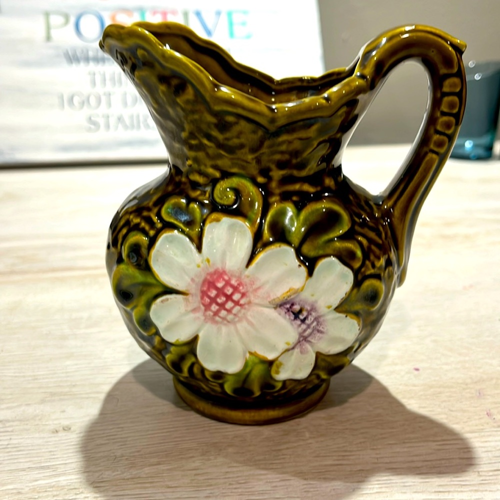 Vintage floral mini pitcher